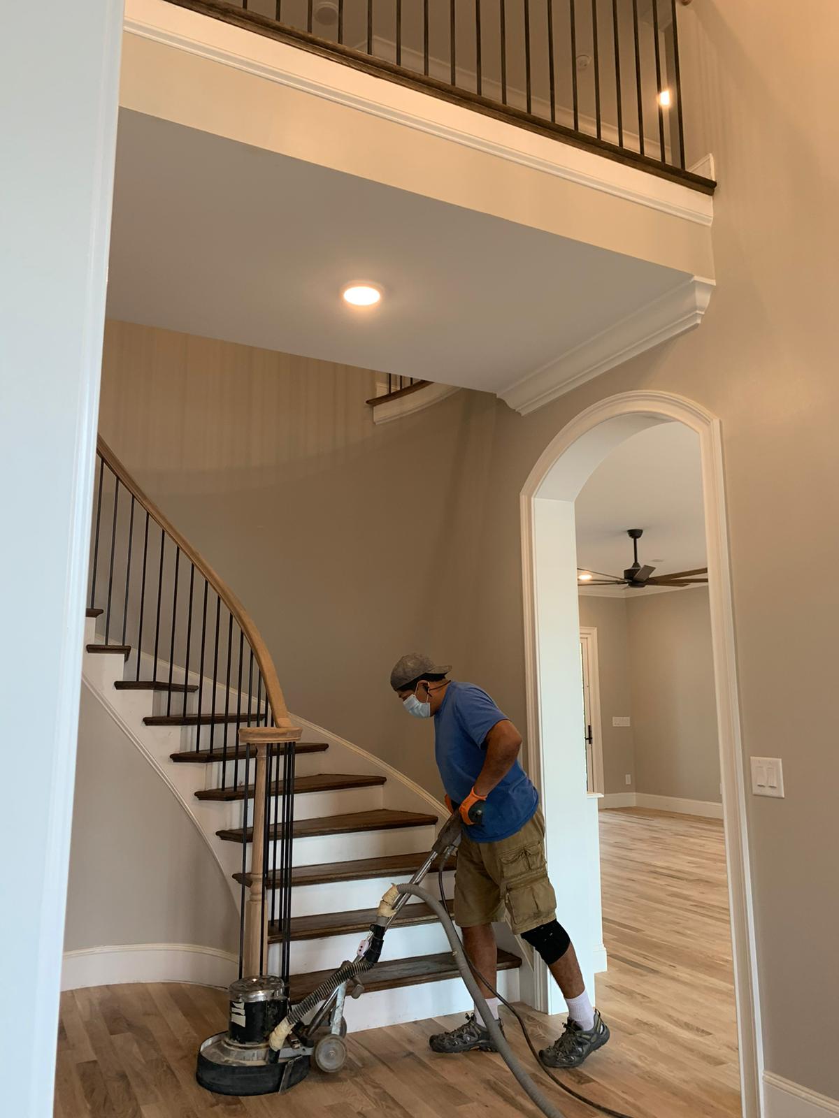Wood stair installation NC flooring contractor